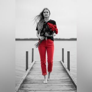 Chicos size 0.5 red jeans